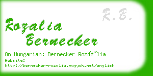 rozalia bernecker business card